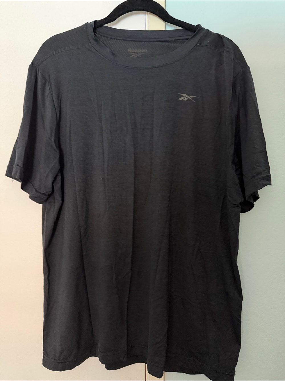 Reebok Black Short Sleeve Logo Tee